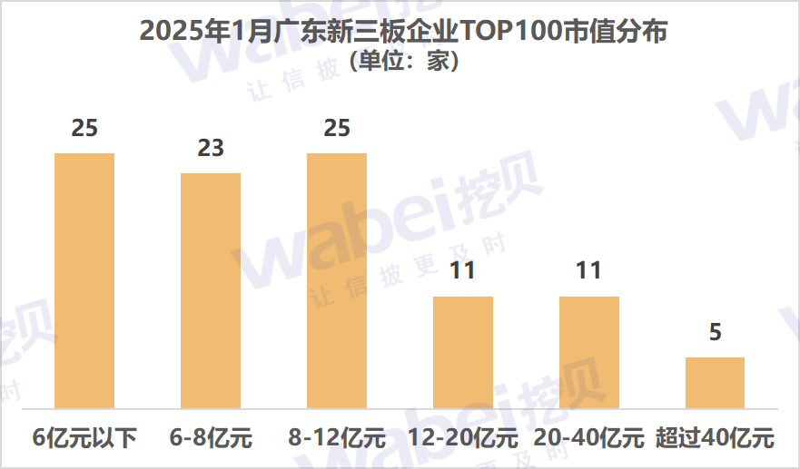 2025年1月广东新三板企业市值TOP100：21家企业冲击北交所