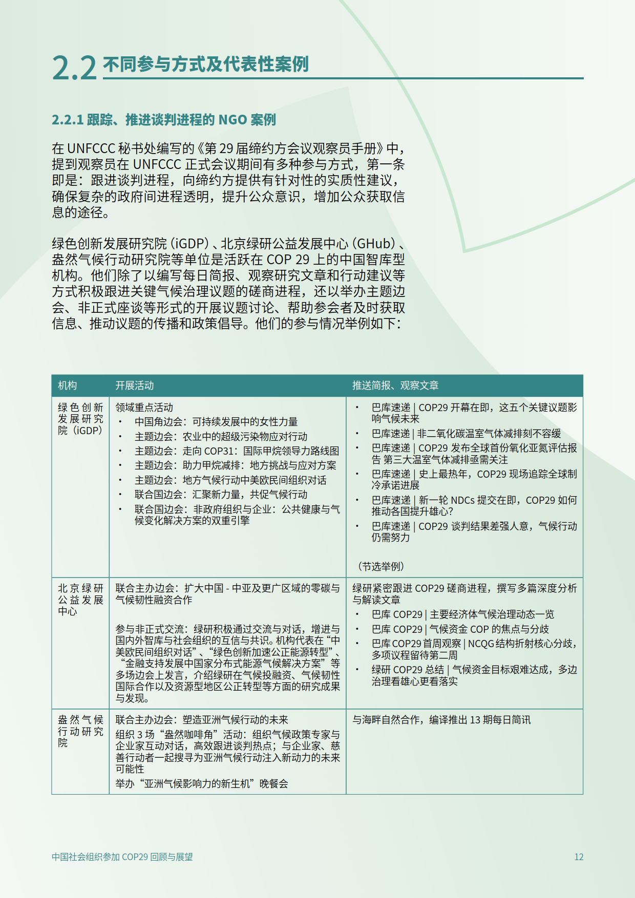 2025年中国社会组织参加COP29回顾与展望报告-C Team&amp;CEGA